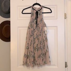 English Factory pleated floral mini